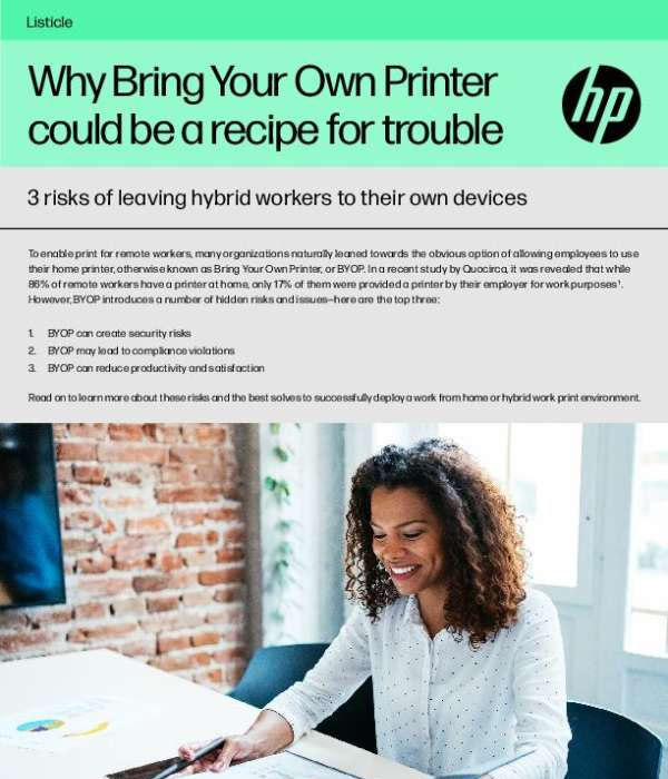 You are currently viewing Why Bring Your Own Printer could be a recipe for trouble