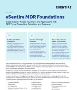Read more about the article eSentire MDR Foundations