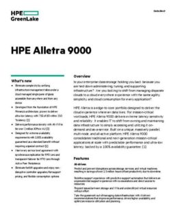 Read more about the article HPE Alletra 9000
