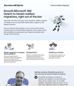 Read more about the article Smooth Microsoft 365 tenant-to-tenant mailbox migrations, right out of the box