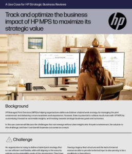 Read more about the article Track and optimize the business impact of HP MPS to maximize its strategic value