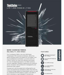 Read more about the article Lenovo ThinkStation P620 Datasheet