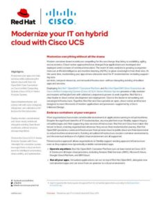 Read more about the article Modernize your IT on hybrid cloud with Cisco UCS