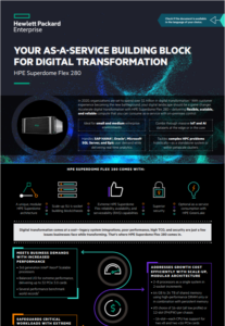 Read more about the article HPE Superdome Flex 280: Your As-a-Service Building Block for Digital Transformation
