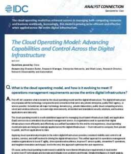 Read more about the article The Cloud Operating Model: Advancing Capabilities and Control Across the Digital Infrastructure