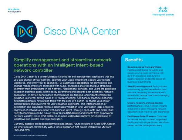 You are currently viewing Cisco DNA Center