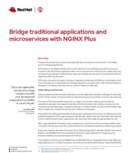 Read more about the article Bridge traditional applications and microservices with NGINX Plus