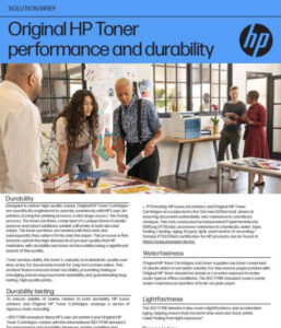 Read more about the article Original HP Toner performance and durability