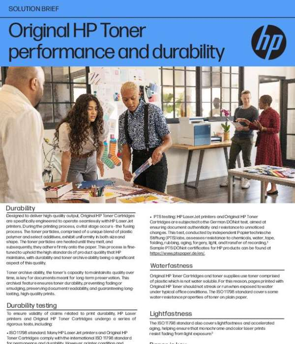 You are currently viewing Original HP Toner performance and durability