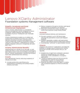 Read more about the article Lenovo XClarity: Foundational Systems Management Software