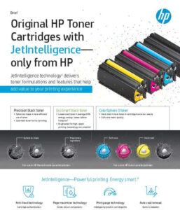 Read more about the article Original HP Toner Cartridges with JetIntelligence—Only From HP