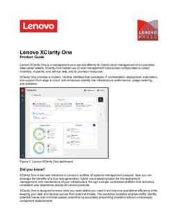 Read more about the article Lenovo XClarity One