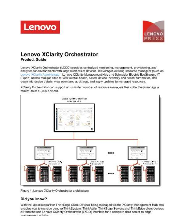 You are currently viewing Lenovo XClarity Orchestrator