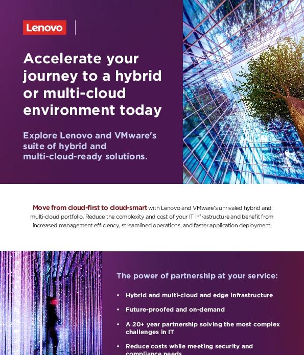 You are currently viewing Lenovo VMWare Hybrid Cloud: Accelerate your journey to a hybrid or multi-cloud environment