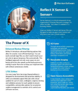 Read more about the article Reflect X Server & Server+ datasheet