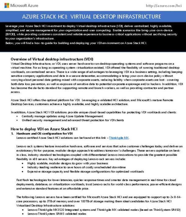 You are currently viewing Microsoft Azure Stack HCI Virtual Desktop Infrastructure