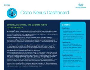Read more about the article Cisco Nexus Dashboard – Comprehensive NetOps and Visibility