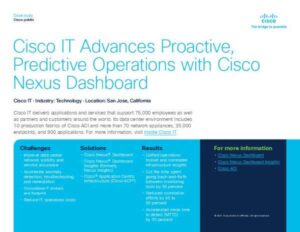 Read more about the article Case Study: Cisco IT-Nexus Dashboard