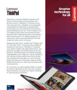 Read more about the article Lenovo ThinkPad X1 Fold