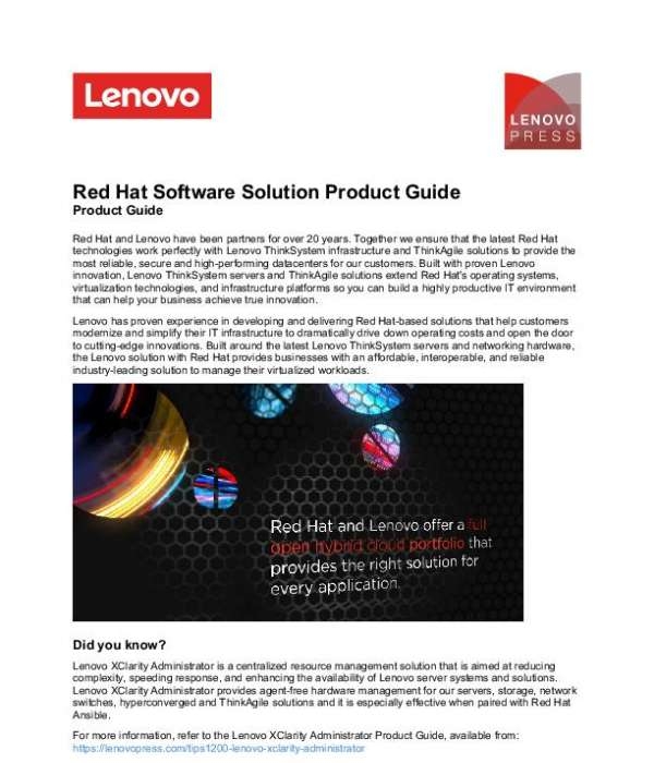 You are currently viewing Red Hat Software Solution Product Guide