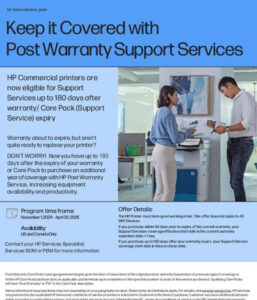 Read more about the article Keep It Covered with Post Warranty Support Services