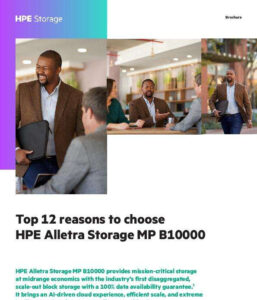 Read more about the article Top 12 reasons to choose HPE Alletra Storage MP B10000