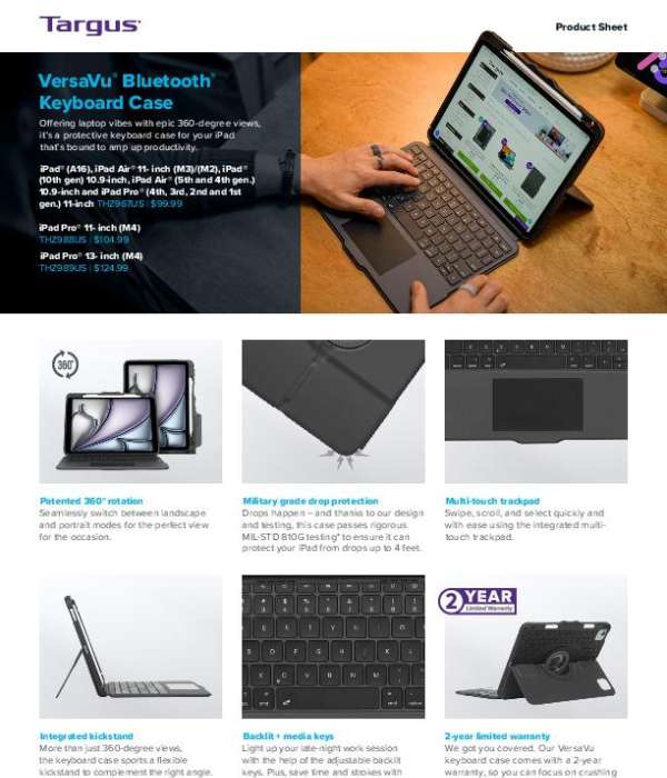 You are currently viewing VersaVu® Bluetooth® Keyboard Case
