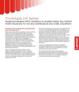 Read more about the article ThinkAgile HX Datasheet
