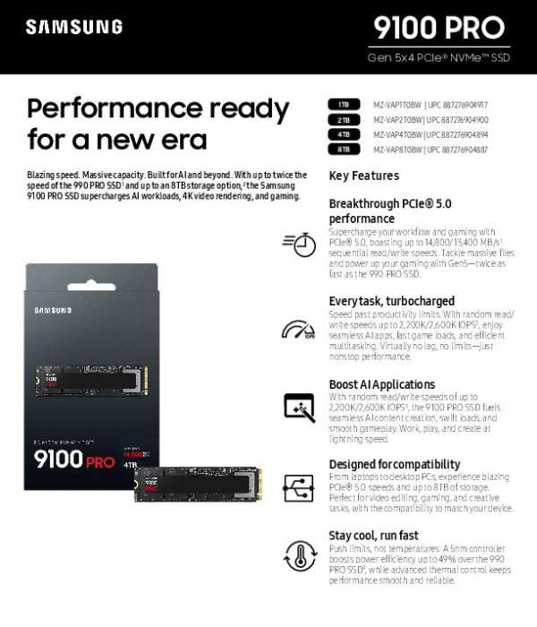 You are currently viewing Samsung 9100 PRO SSD Datasheet