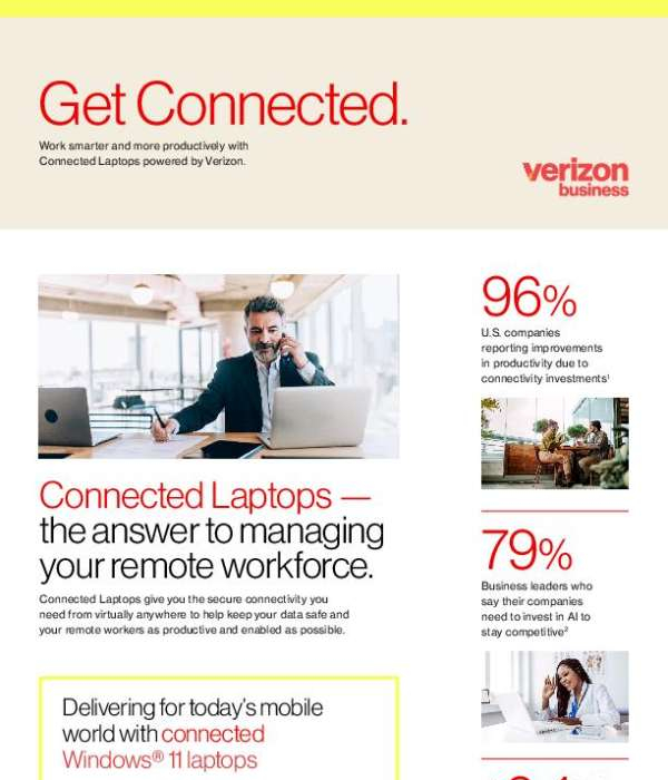 You are currently viewing Work smarter and more productively with Connected Laptops powered by Verizon.