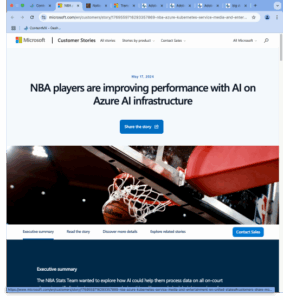 Read more about the article NBA players are improving performance with AI on Azure AI infrastructure