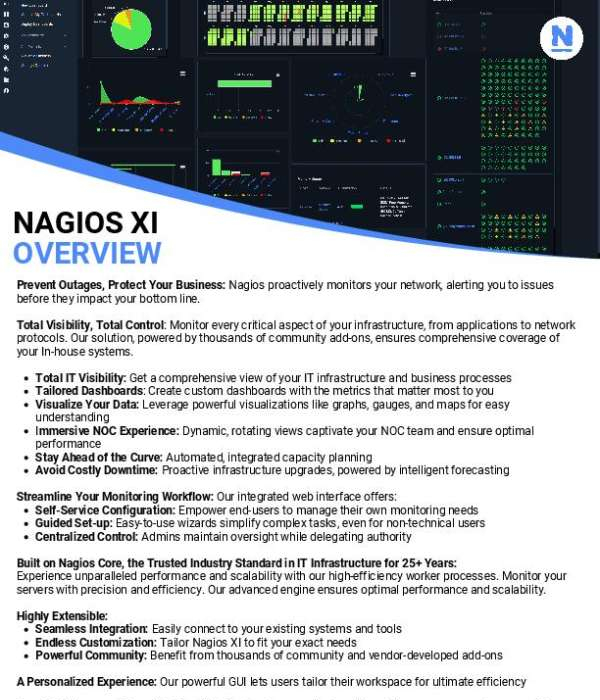 You are currently viewing Nagios XI Overview Product Overview