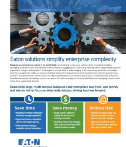 Read more about the article Eaton enterprise IT infrastructure solutions brochure