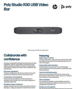 Read more about the article Poly Studio R30 USB Video Bar