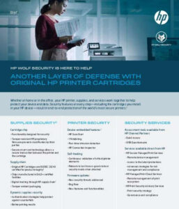 Read more about the article Another Layer of Defense with Original HP Printer Cartridges